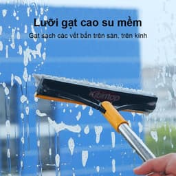 Chổi Chà Sàn Nhà Tắm 2in1 JYoohome Cây Gạt Nước Nhà Tắm Vệ Sinh Nhà Cửa Thông Minh Xoay 120 Độ 6