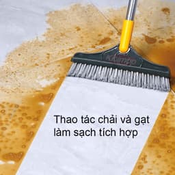 Chổi Chà Sàn Nhà Tắm 2in1 JYoohome Cây Gạt Nước Nhà Tắm Vệ Sinh Nhà Cửa Thông Minh Xoay 120 Độ 4