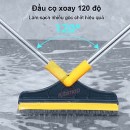 Chổi Chà Sàn Nhà Tắm 2in1 JYoohome Cây Gạt Nước Nhà Tắm Vệ Sinh Nhà Cửa Thông Minh Xoay 120 Độ 3