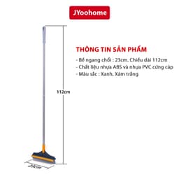 Chổi Chà Sàn Nhà Tắm 2in1 JYoohome Cây Gạt Nước Nhà Tắm Vệ Sinh Nhà Cửa Thông Minh Xoay 120 Độ 8