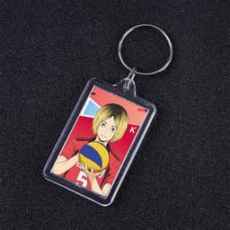 ( VUÔNG ) Móc khóa mica IN HÌNH HAIKYUU!! Vua Bóng Chuyền ver ĐỒNG PHỤC anime chibi xinh xắn dễ thương 2