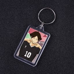 ( VUÔNG ) Móc khóa mica IN HÌNH HAIKYUU!! Vua Bóng Chuyền ver ĐỒNG PHỤC anime chibi xinh xắn dễ thương 6