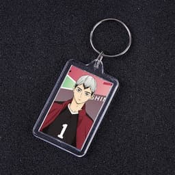( VUÔNG ) Móc khóa mica IN HÌNH HAIKYUU!! Vua Bóng Chuyền ver ĐỒNG PHỤC anime chibi xinh xắn dễ thương 7