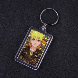 ( VUÔNG ) Móc khóa mica IN HÌNH NARUTO ver POP anime chibi xinh xắn dễ thương 4
