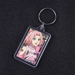 ( VUÔNG ) Móc khóa mica IN HÌNH NARUTO ver POP anime chibi xinh xắn dễ thương 6