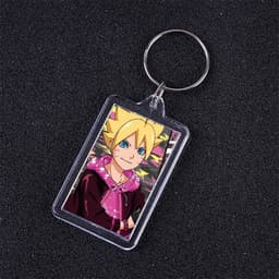 ( VUÔNG ) Móc khóa mica IN HÌNH NARUTO ver POP anime chibi xinh xắn dễ thương 7