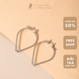 Bông Tai Nữ NHÀ CÚ Phụ Kiện Hoa Tròn Nhỏ Màu Bạc Nữ Tính 18077 3