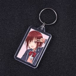 ( VUÔNG ) Móc khóa mica IN HÌNH Thiên Sứ Nhà Bên ver Đồng Phục anime chibi xinh xắn dễ thương 2