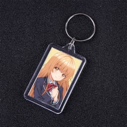 ( VUÔNG ) Móc khóa mica IN HÌNH Thiên Sứ Nhà Bên ver Đồng Phục anime chibi xinh xắn dễ thương 4