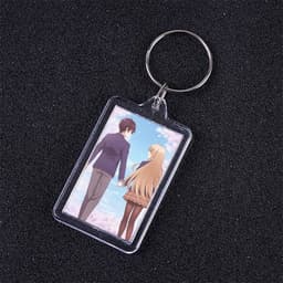 ( VUÔNG ) Móc khóa mica IN HÌNH Thiên Sứ Nhà Bên ver Đồng Phục anime chibi xinh xắn dễ thương 7