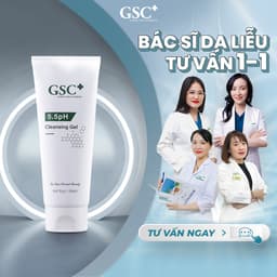 Sữa rửa mặt GSC 5.5PH Cleansing Gel làm sạch sâu, cân bằng da, giúp giảm mụn cho da dầu mụn 7