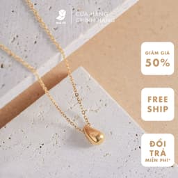 Dây Chuyền Nữ Thép Y Tế Kiểu Giọt Nước NHÀ CÚ Không Đen Gỉ Màu Vàng Phong Cách Vòng Cổ Hàn Quốc Nữ Tính 6779 2