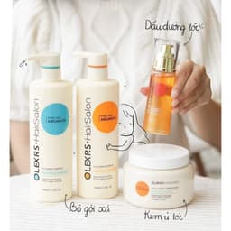 Combo Dầu Gội Xả Olexrs Kèm Kem Ủ Tóc Và Tinh Dầu Dưỡng Giúp Phục Hồi Tóc Olexrs Argan Oil Collagen Hair Salon 4