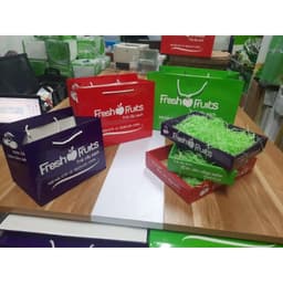 Combo - Khay Túi Giấy Đựng Giỏ Trái Cây  Loại 1kg, 3kg, 5kg 1