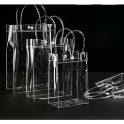 5 TÚI -Túi Xách Bằng Nhựa PVC Trong Suốt Bảo Vệ Môi Trường 6