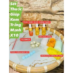 SET KÍCH TRẮNG VITAMIN X10 PHA VỚI KEM BODY 4