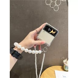 [CÓ SẴN] Kèm thanh bản lề Ốp Z Flip 8 - Z Flip7 -  Flip5 - Flip6 5G nhựa cứng mỏng nhẹ 2 dây tháo rời dễ thương 3