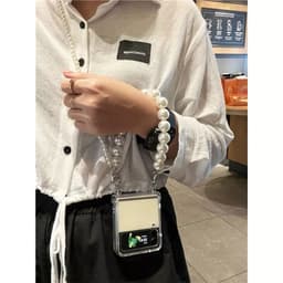 [CÓ SẴN] Kèm thanh bản lề Ốp Z Flip 8 - Z Flip7 -  Flip5 - Flip6 5G nhựa cứng mỏng nhẹ 2 dây tháo rời dễ thương 4