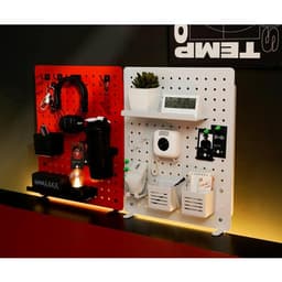 Bảng treo đồ HyperWork Aster PG02 Pegboard, chất liệu thép chống gỉ, phụ kiện setup bàn làm việc 3