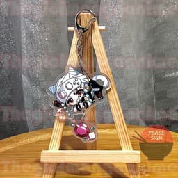 (mua 1 tặng 1) Móc khóa KIMETSU NO YAIBA Thanh Gươm Diệt Quỷ ver TREO ĐỒ keyring mica anime chibi quà tặng dễ thương 3