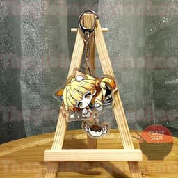 (mua 1 tặng 1) Móc khóa KIMETSU NO YAIBA Thanh Gươm Diệt Quỷ ver TREO ĐỒ keyring mica anime chibi quà tặng dễ thương 4