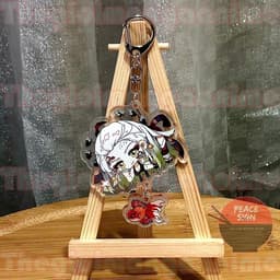 (mua 1 tặng 1) Móc khóa KIMETSU NO YAIBA Thanh Gươm Diệt Quỷ ver TREO ĐỒ keyring mica anime chibi quà tặng dễ thương 6