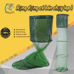 Rọng đựng cá chất liệu cực bền Giỏ đựng cá màu xanh tiện lợi đi câu cá 1
