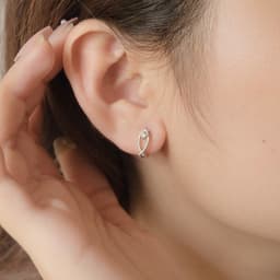 Bông Tai Nữ Đá Zircon Cz 5A Con Cá, Mèo, Mặt Trăng, Sao, Hoa NHÀ CÚ Cây Xỏ Bạc 925 Dễ Thương Phong Cách Hàn Quốc 148494 5