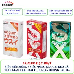 Bao cao su Sagami Superthin, bcs mỏng kéo dài thời gian Hộp 10c OiO VN 8