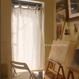 Rèm cửa ngăn phòng VẢI MỘC CANVAS loại mới phong cách Nhật bản (Đã bao gồm rèm và thanh treo) 2