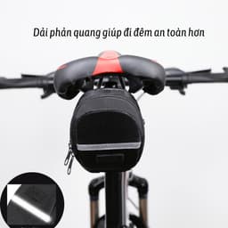 Túi xe đạp gắn trục yên, Túi treo đựng đồ thể thao nhỏ gọn chống nước TCY 3