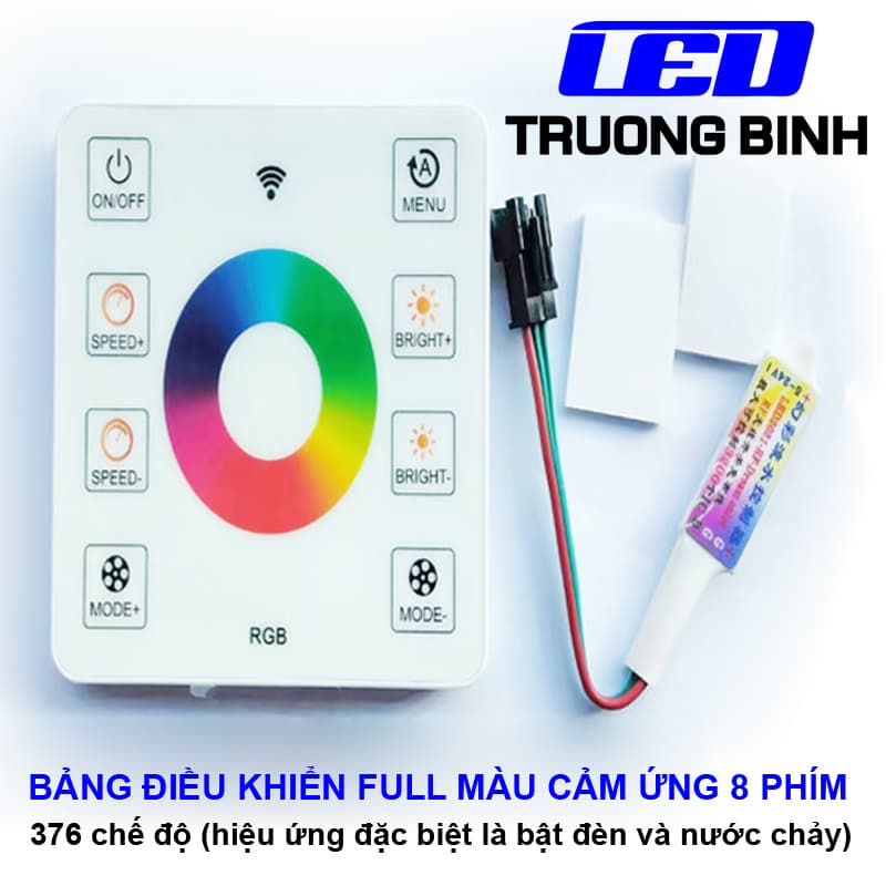 SP004E ĐIỀU KHIỂN LED FULL MÀU ARGB WS2812B WS2811 VỚI DÂY KÍCH HOẠT HIỆU ỨNG NƯỚC CHẢY CẦU VỒNG