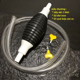 Ống hút xăng dầu chất lỏng bóp tay Cao cấp dây dài tổng 2M 1
