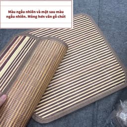 Tấm lót ghế trúc 2 mặt dùng cho ghế giám đốc, ghế văn phòng dùng cho mùa hè 4
