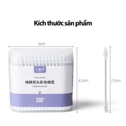 [ COMBO 5 ] Hộp 200 chiếc tăm bông ngoáy tai 2 đầu xoắn nhọn HM68 5