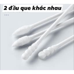[ COMBO 5 ] Hộp 200 chiếc tăm bông ngoáy tai 2 đầu xoắn nhọn HM68 7