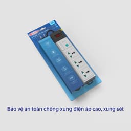 Ổ cắm thông minh wifi Rạng Đông chịu tải cao dây dài 3m, 5m MODEL 3