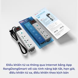 Ổ cắm thông minh wifi Rạng Đông chịu tải cao dây dài 3m, 5m MODEL 2