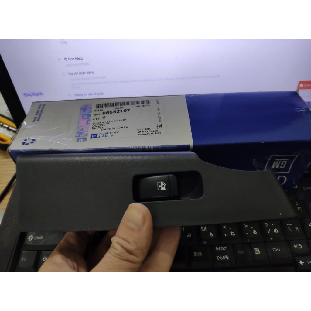 Công tắc kính đơn gentra- aveo hàng chính hãng gm