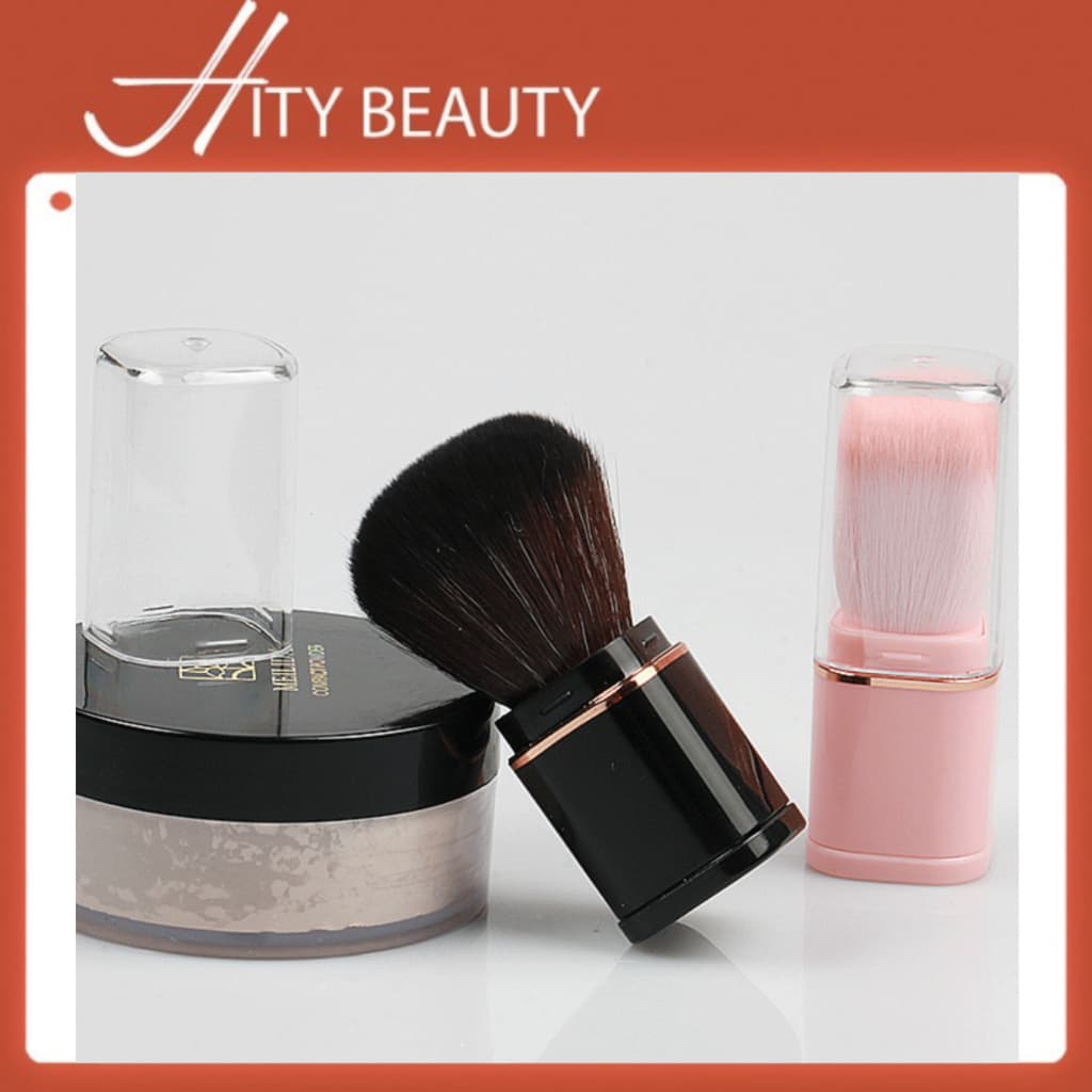 Cọ đánh phấn má hồng, phấn phủ YASHENA mềm mại có nắp đậy - Hity Beauty