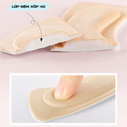 Set 4 Miếng dán gót chân và lòng bàn chân 4D LOMO cao cấp phù hợp cho mọi loại giày 8