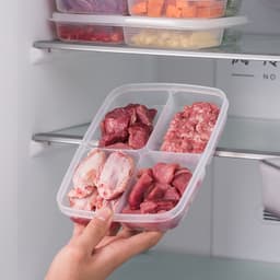 Hộp Chia Thực Phẩm 4 Ngăn 710ml Nắp Dẻo Kín Không Gỉ Nước Nhựa Sạch Bảo Quản Thức Ăn Tốt (8.5DPGDBT) 4