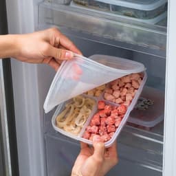 Hộp Chia Thực Phẩm 4 Ngăn 710ml Nắp Dẻo Kín Không Gỉ Nước Nhựa Sạch Bảo Quản Thức Ăn Tốt (8.5DPGDBT) 8