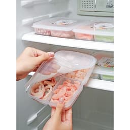Hộp Chia Thực Phẩm 4 Ngăn 710ml Nắp Dẻo Kín Không Gỉ Nước Nhựa Sạch Bảo Quản Thức Ăn Tốt (8.5DPGDBT) 5