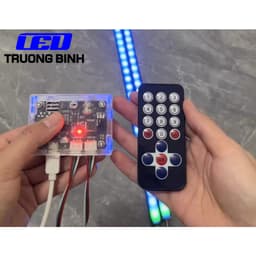 SP217M BỘ ĐIỀU KHIỂN FULL MÀU HIỆU ỨNG CỘT NHẠC VU SPECTRUM CHO LED ARGB WS2812B 5V 2