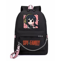 Balo thông minh đen in hình SPY x Family ver VUÔNG Gia Đình Điệp Viên anime chibi dễ thương cặp sách đi học 7