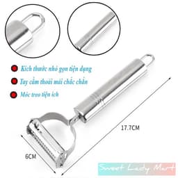 Nạo Inox Đa Năng 3 In 1 Nạo Gọt Rau Củ Quả Bào Sợi Siêu Sắc Hàng Nội Địa Trung M284 3