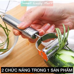 Nạo Inox Đa Năng 3 In 1 Nạo Gọt Rau Củ Quả Bào Sợi Siêu Sắc Hàng Nội Địa Trung M284 7