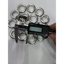 Khoen mắt cáo, khoen ore 20mm. Bằng thau không gỉ loại dày, màu Bạc 4