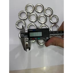 Khoen mắt cáo, khoen ore 20mm. Bằng thau không gỉ loại dày, màu Bạc 6